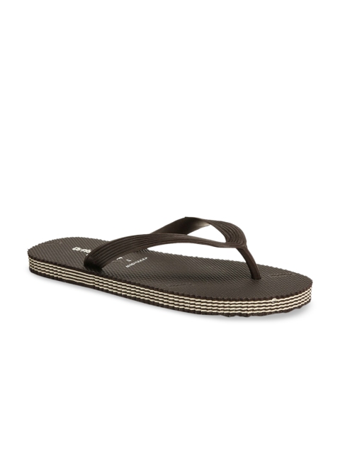 

Bata Men Brown Solid Thong Flip-Flops