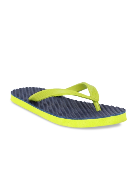 

Bata Men Fluoroscent Green & Blue Solid Thong Flip-Flops, Fluorescent green