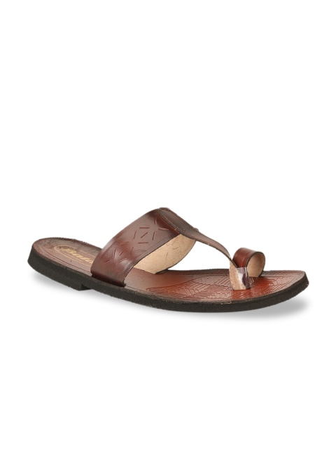 

Bata Men Brown Leather Comfort Sandals