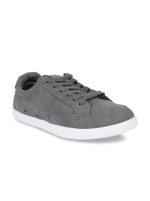 

Bata Men Grey Solid Sneakers