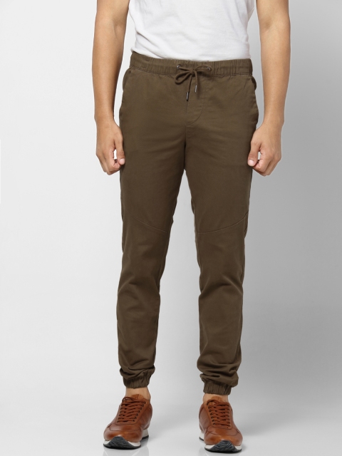 

Jack & Jones Men Brown Regular Fit Solid Joggers