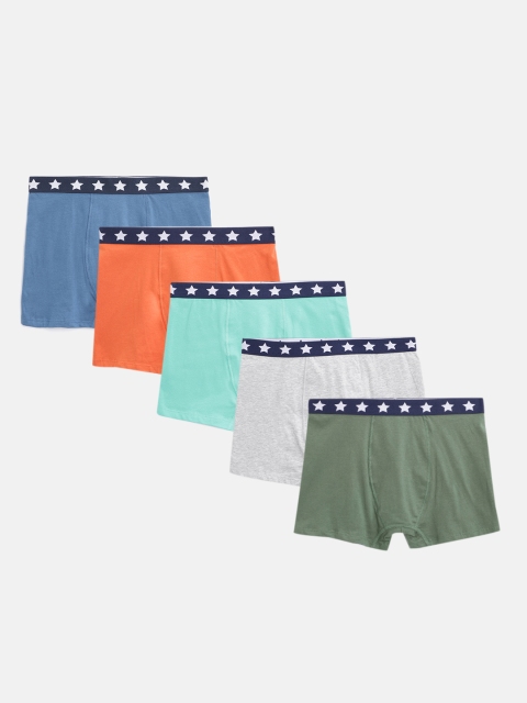 

Marks & Spencer Boys Pack of 5 Solid Trunks T715643, Orange