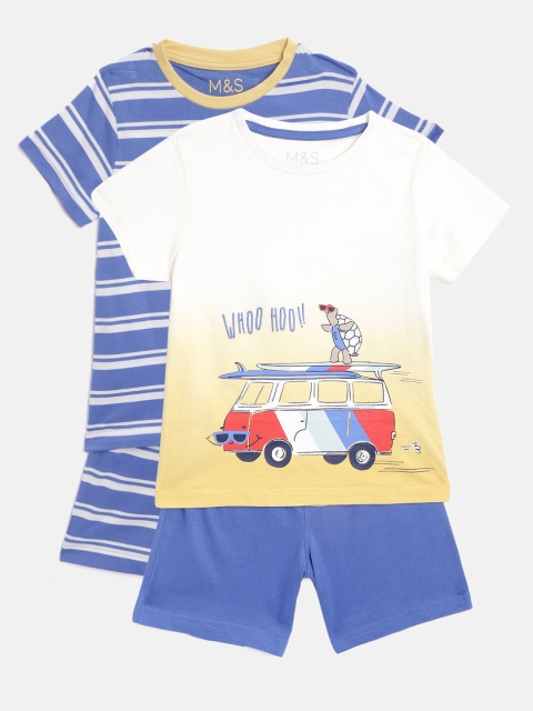

Marks & Spencer Kids Pack of 2 Printed Night Suits, White