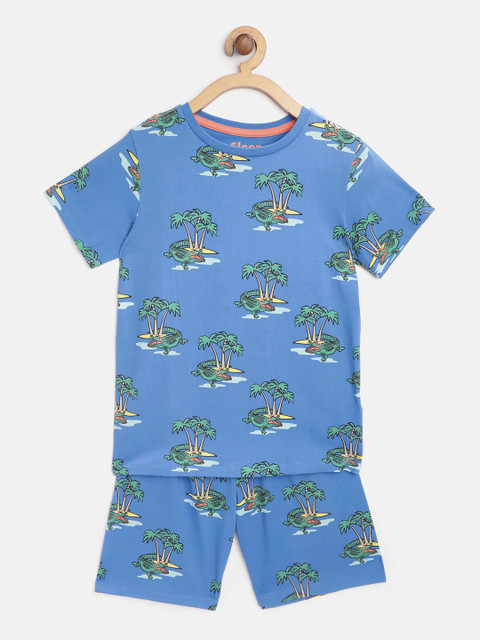 

Marks & Spencer Kids Blue Printed Night Suit