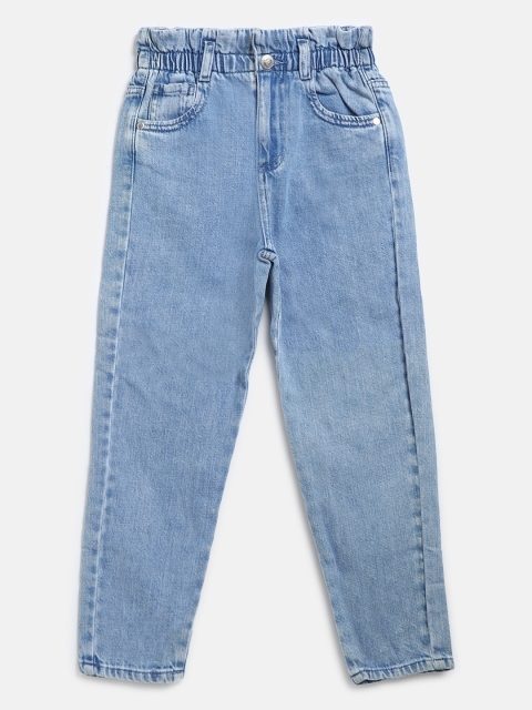 

Marks & Spencer Girls Blue Regular Fit Mid-Rise Clean Look Jeans