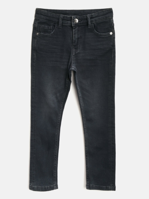 

Marks & Spencer Boys Navy Blue Skinny Fit Mid-Rise Clean Look Stretchable Jeans