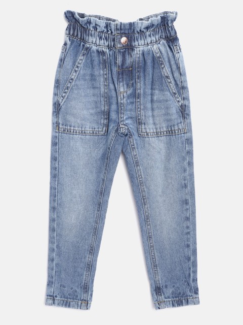 

Marks & Spencer Girls Blue Regular Fit Mid-Rise Jeans