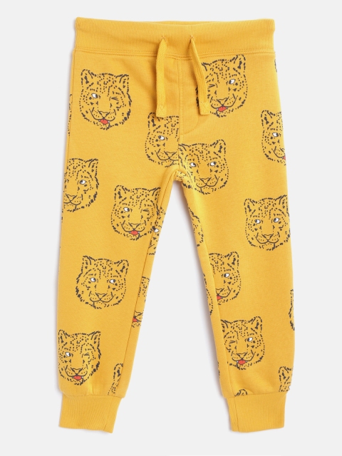 

Marks & Spencer Boys Mustard Yellow & Black Leopard Print Joggers