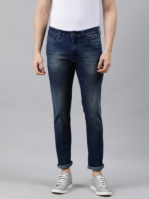 

WROGN Men Blue Slim Fit Mid-Rise Clean Look Stretchable Jeans