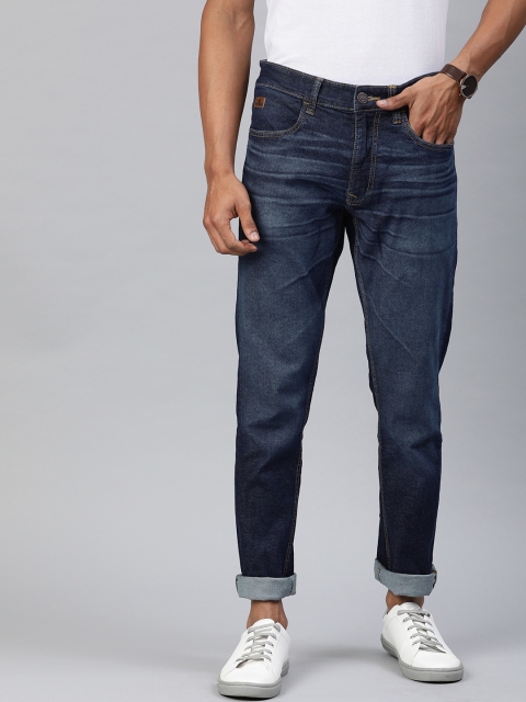 

WROGN Men Blue Slim Fit Mid-Rise Clean Look Stretchable Sustainable Jeans