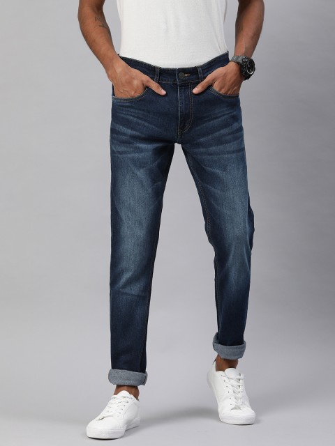 

WROGN Men Blue Slim Fit Mid-Rise Clean Look Stretchable Jeans