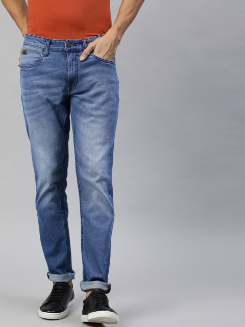 

WROGN Men Blue Slim Fit Mid-Rise Clean Look Stretchable Jeans