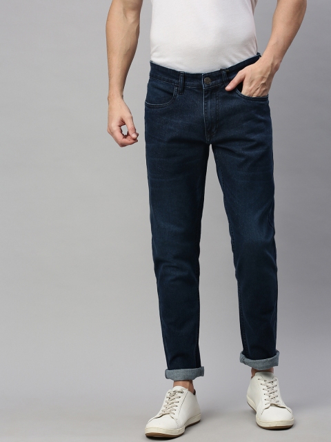 

WROGN Men Blue Slim Fit Mid-Rise Clean Look Stretchable Jeans