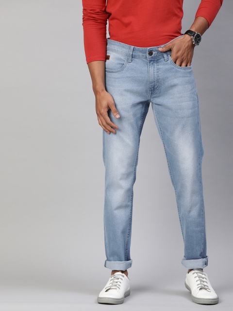 

WROGN Men Blue Slim Fit Mid-Rise Clean Look Stretchable Jeans