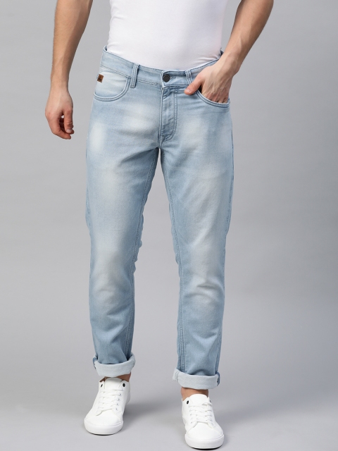

WROGN Men Blue Slim Fit Mid-Rise Clean Look Stretchable Jeans