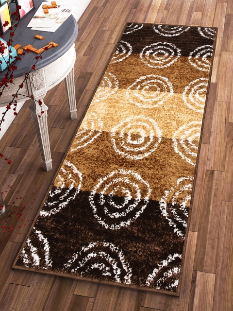 

Story@home Brown & Beige Geometric Indoor Soft Floor Runner