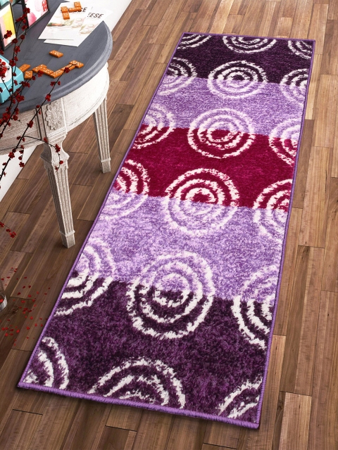 

Story@home Purple & Pink Geometric Indoor Soft Floor Runner
