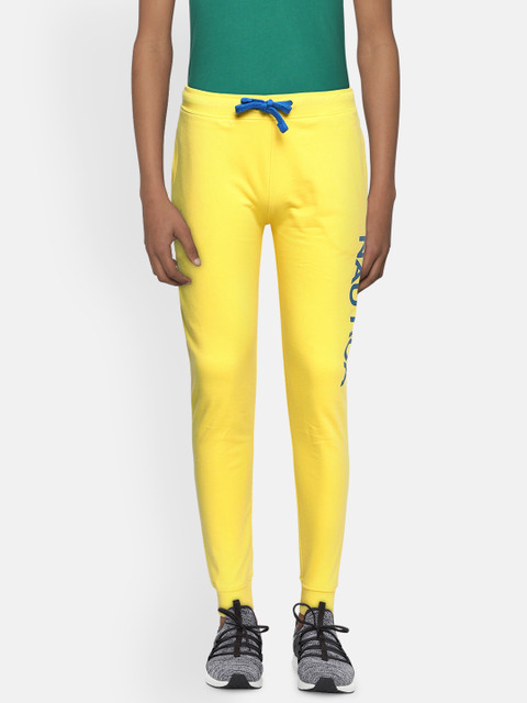 

Nautica Boys Yellow Printed Slim-fit Joggers