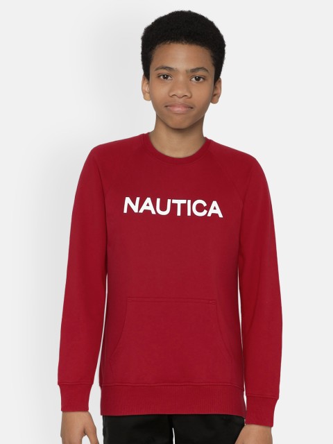 

Nautica Boys Red Printed Sweatshirt