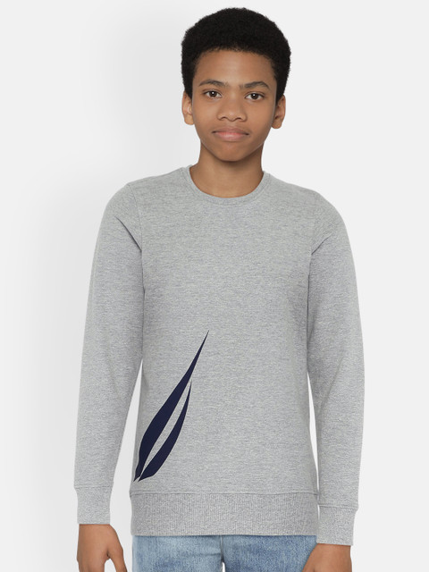 

Nautica Boys Grey Printed Sweatshirt