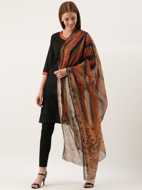 

aamna Multicoloured Printed Dupatta, Multi