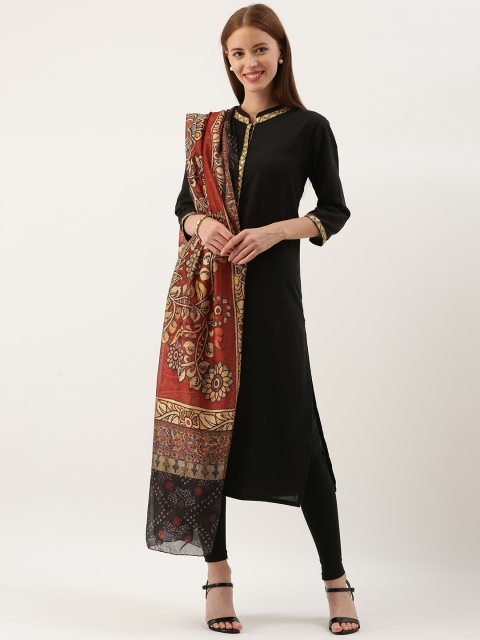 

aamna Red & Beige Printed Dupatta
