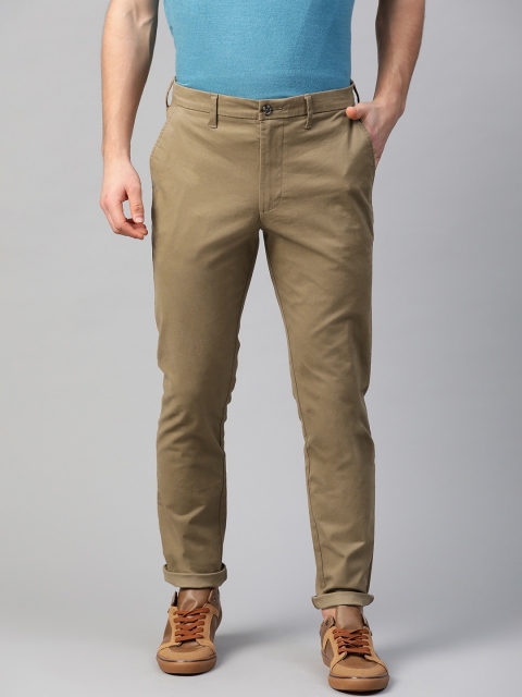 

Marks & Spencer Men Khaki Slim Fit Solid Chinos