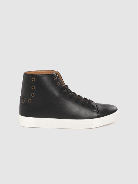 

Roadster Women Black Solid Mid-Top Sneakers