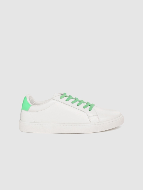 

Kook N Keech Women White Solid Sneakers