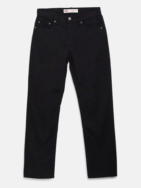 

Levis Boys Black Solid 502 Tapered Fit Mid-Rise Stretchable Jeans