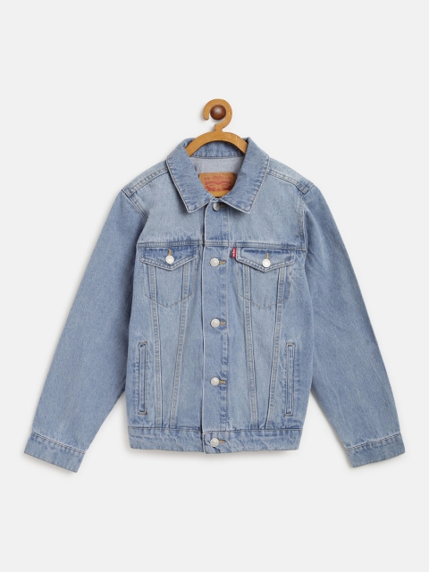 

Levis Boys Blue Washed Denim Jacket