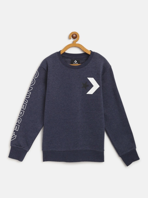 

Converse Boys Navy Blue Solid Sweatshirt