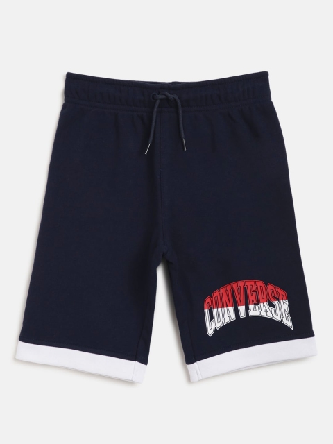 

Converse Boys Navy Blue Solid Shorts