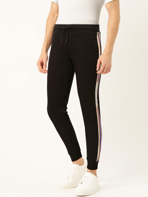 

Sweet Dreams Men Black Solid Slim Fit Joggers
