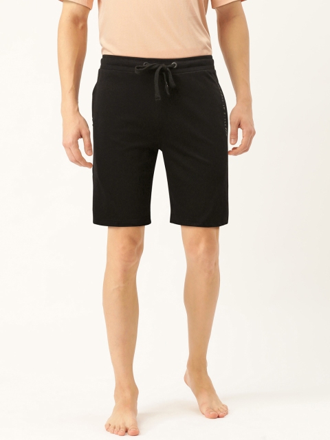 

Sweet Dreams Men Black Solid Lounge Shorts