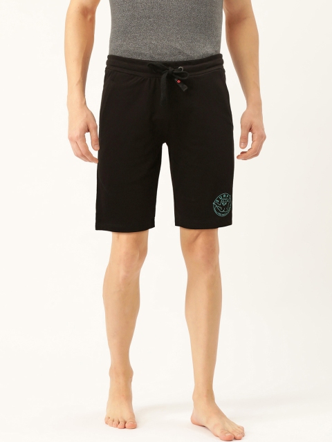 

Sweet Dreams Men Black Solid Lounge Shorts