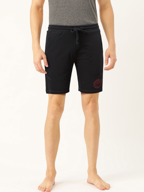 

Sweet Dreams Men Navy Blue Solid Lounge Shorts