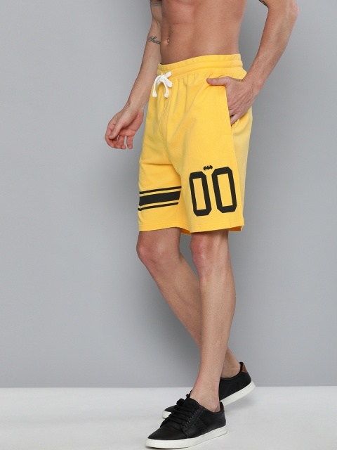 

Kook N Keech Batman Men Yellow Printed Regular Fit Regular Shorts