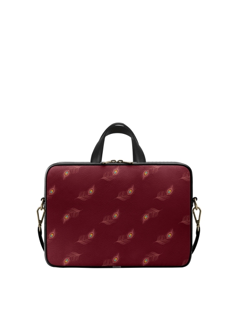 

DailyObjects Unisex Maroon Printed Messenger Bag