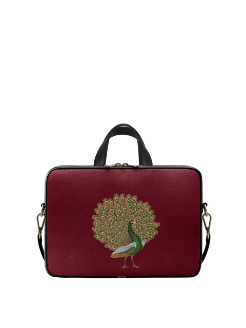 

DailyObjects Unisex Maroon Printed PU Laptop Bag