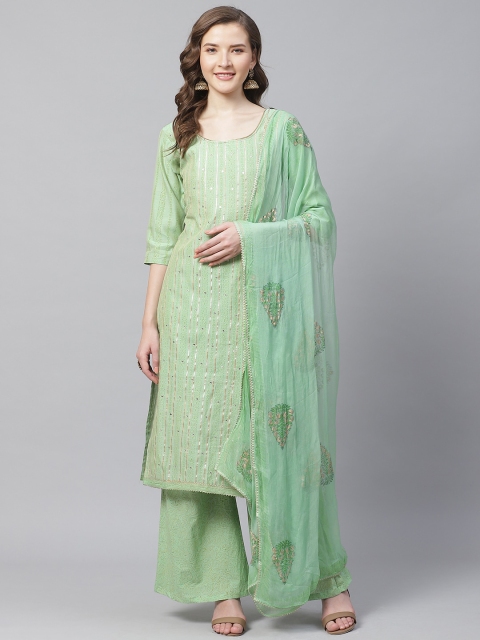 

Readiprint Fashions Green Unstitched Dress Material