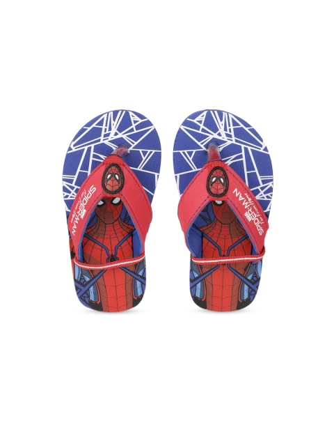 

Kids Ville Boys Red & Blue Spider Man Printed Thong Flip-Flops