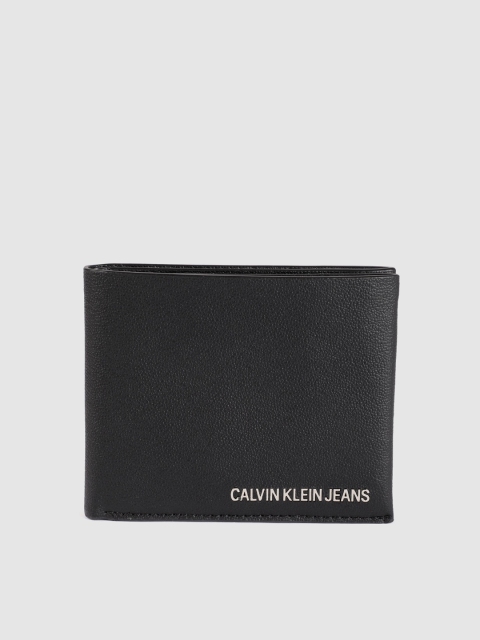 

Calvin Klein Men Black Solid Leather Two Fold Wallet