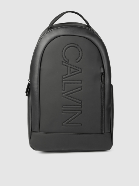 

Calvin Klein Men Black ROUND BP Brand Logo Backpack