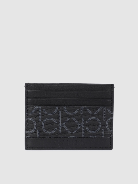 

Calvin Klein Men Black Printed Card Holder
