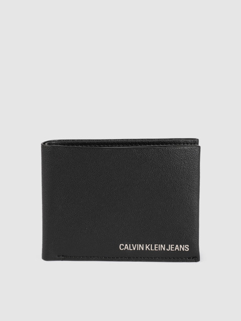 

Calvin Klein Men Black Solid Leather Two Fold Wallet