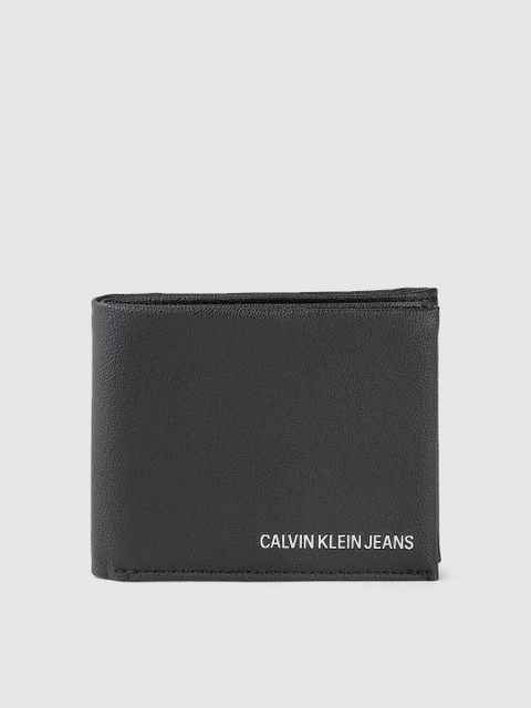

Calvin Klein Men Black Solid Leather Two Fold Wallet