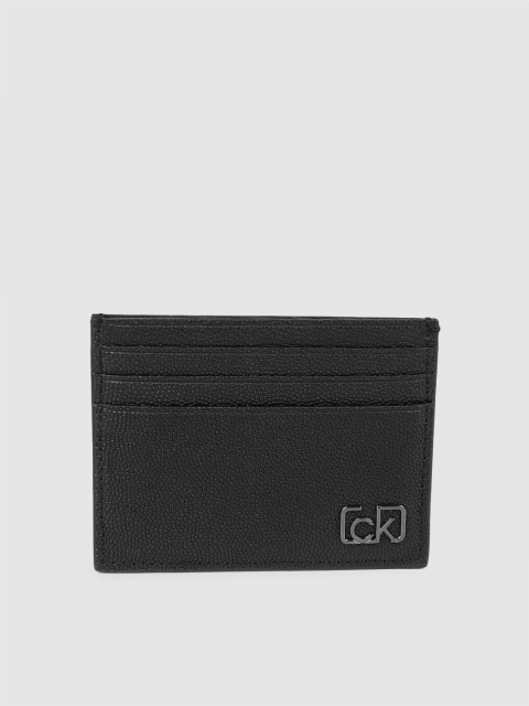 

Calvin Klein Men Black Textured Card Holder