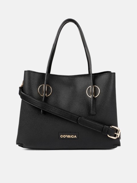 

CORSICA Black Solid Shoulder Bag
