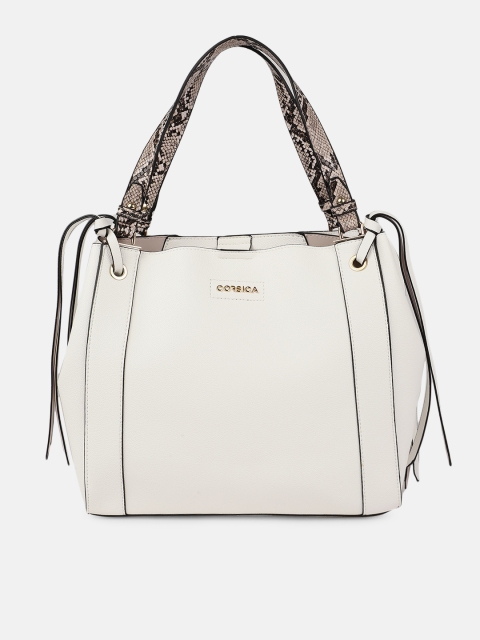 

CORSICA White Solid Handheld Bag